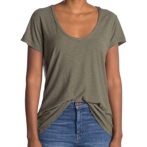 New James Perse Deep Scoop Neck T-Shirt